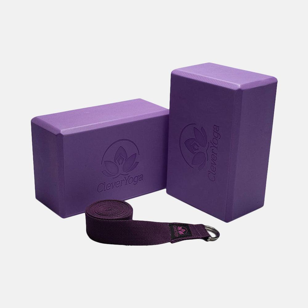 Blocks 2 Pack with Strap - Extra Light Weight Sweat Repelling Foam