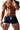 Men'S Swimwear Swimsuits Solid Basic Swim Boxer Trunks Board Shorts with Zipper Pockets