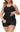 plus Size 2 Pieces Athletic Tankini Swimsuits for Women Tummy Control Bathing Suit Swimwear with Shorts