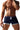 Men'S Swimwear Swimsuits Solid Basic Swim Boxer Trunks Board Shorts with Zipper Pockets